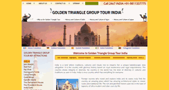 Desktop Screenshot of goldentrianglegrouptourindia.com